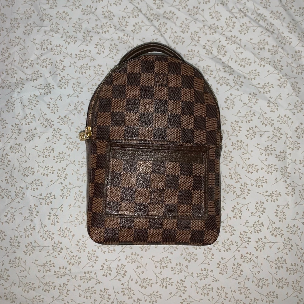 SALE ~ Custom made Authentic LV Damier Ebene canvas backpack/crossbody